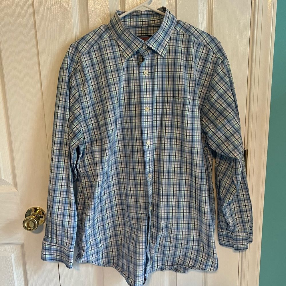 Vineyard Vines Mens L 100% Cotton Long‎ Sleeve Button Down Shirt